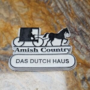 Amish Country Das Dutch Haus Black & White Magnet